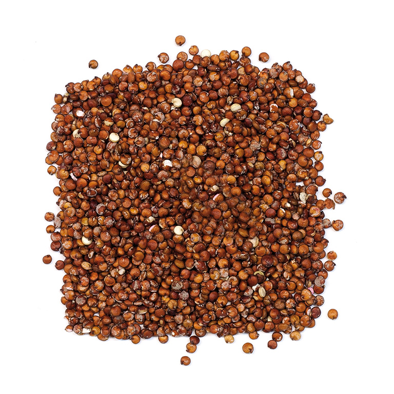 Semillas de quinoa roja